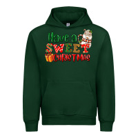 Forest Green Have a sweet Christmas Urban Hoodie - NancyCooperArtShop