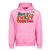 Fuchsia Pink Have a sweet Christmas Urban Hoodie - NancyCooperArtShop