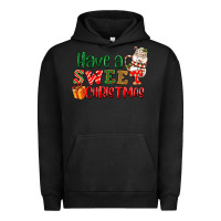 Pigment Black Have a sweet Christmas Urban Hoodie - NancyCooperArtShop