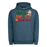 Pigment Midnight Navy Have a sweet Christmas Urban Hoodie - NancyCooperArtShop