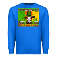 True Royal saint patricks cow and hat with sunflower and shamrock Premium Sweatshirt - Artiststas