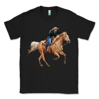 Black horse body with cowgirl Classic Tee - RanaPortraitStore
