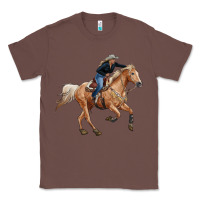Chestnut horse body with cowgirl Classic Tee - RanaPortraitStore