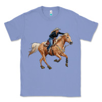 Colony Blue horse body with cowgirl Classic Tee - RanaPortraitStore