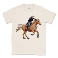 Natural horse body with cowgirl Classic Tee - RanaPortraitStore