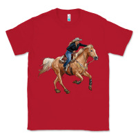 Red horse body with cowgirl Classic Tee - RanaPortraitStore