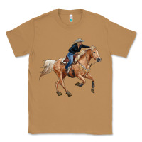 Toasted Coconut horse body with cowgirl Classic Tee - RanaPortraitStore