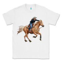 White horse body with cowgirl Classic Tee - RanaPortraitStore
