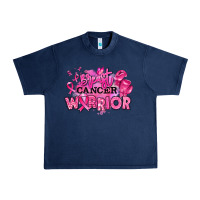 Navy breast cancer warrior Urban Heavy Tee - RanaPortraitStore