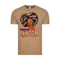 Vintage Coffee black queen Vintage Tee - MaliasSmallBusiness