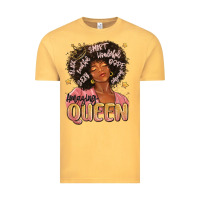 Vintage Mustard black queen Vintage Tee - MaliasSmallBusiness