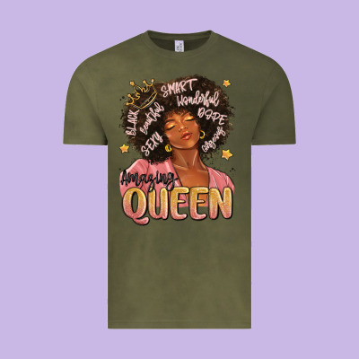 Vintage Tee black queen