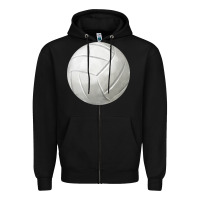 Black volleyball fa element Zipper Hoodie - FaDigitalArtStudio