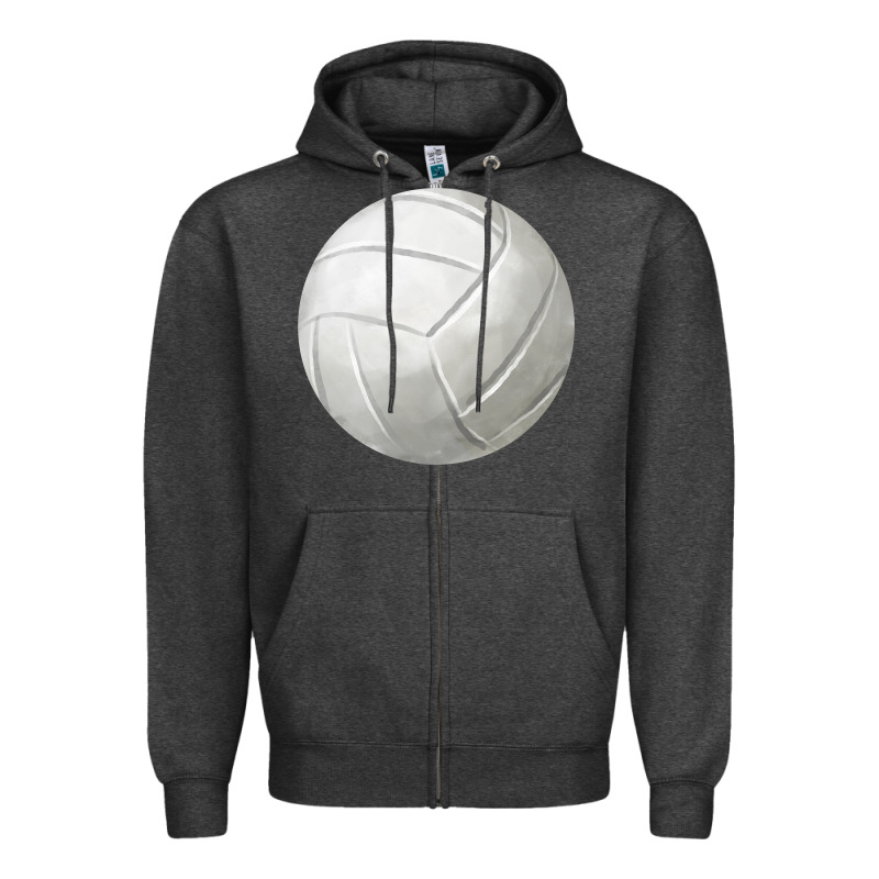 Volleyball Fa Element Zipper Hoodie by FaDigitalArtStudio | Teevron