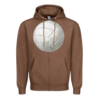 Chestnut volleyball fa element Zipper Hoodie - FaDigitalArtStudio