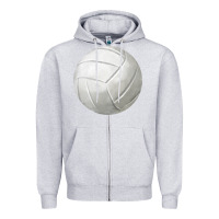 Heather Grey volleyball fa element Zipper Hoodie - FaDigitalArtStudio
