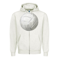 Oatmeal Heather volleyball fa element Zipper Hoodie - FaDigitalArtStudio