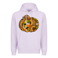 Lilac Leopard cowhide sunflower pumpkin Premium Hoodie - NancyCooperArtShop