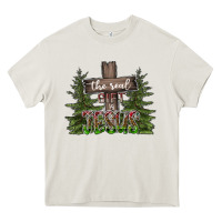 Cream the real gift is jesus Heavy Core Tee - CowhideDigitalArt