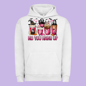 No You Hang Up Coffee Cups Urban Hoodie Designed By Maliassmallbusiness