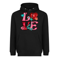 Black love with balloons Heavyweight Hoodie - AdoDesignShop