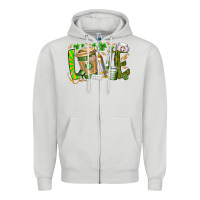 Dove Grey St Patricks love nurse Zipper Hoodie - RacoonDesign
