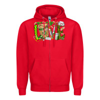 Red St Patricks love nurse Zipper Hoodie - RacoonDesign