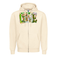 Sandshell St Patricks love nurse Zipper Hoodie - RacoonDesign