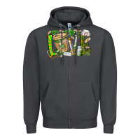 Smoke St Patricks love nurse Zipper Hoodie - RacoonDesign