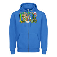 True Royal St Patricks love nurse Zipper Hoodie - RacoonDesign