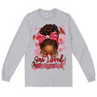 Moon Dust one loved supervisor afro messy bun Long Sleeve Tee - texasbilliewilder