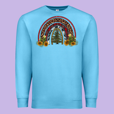 Rainbow Tree Premium Sweatshirt Designed By Adodesignshop