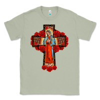 Matcha lady of guadalupe rose cross, Classic Tee - BarkalooDesign