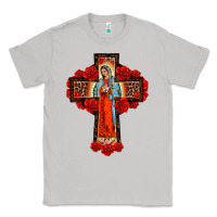 Moon Dust lady of guadalupe rose cross, Classic Tee - BarkalooDesign