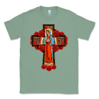 Sage lady of guadalupe rose cross, Classic Tee - BarkalooDesign