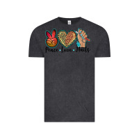 Vintage Black peace love nails Vintage Tee - BarkalooDesign