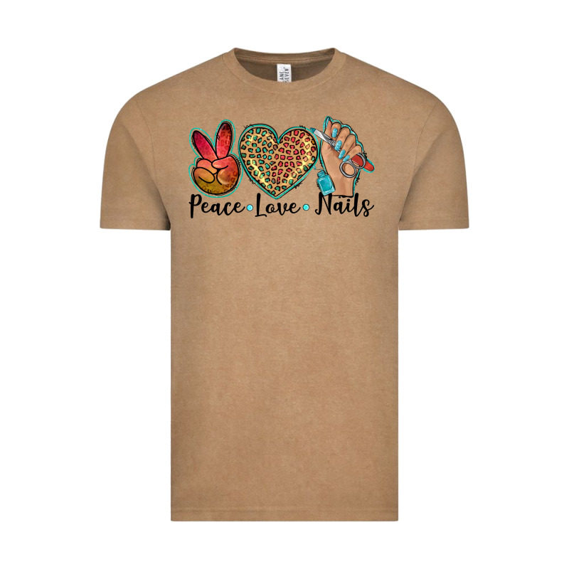 Peace Love Nails Vintage Tee by BarkalooDesign | Teevron