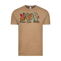 Vintage Coffee peace love nails Vintage Tee - BarkalooDesign