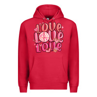 Cardinal love love love valentines day Premium Hoodie - MaliasSmallBusiness
