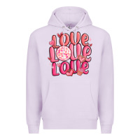 Lilac love love love valentines day Premium Hoodie - MaliasSmallBusiness