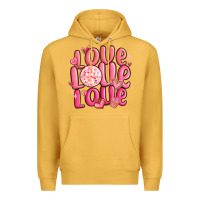Mustard love love love valentines day Premium Hoodie - MaliasSmallBusiness