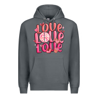 Rock love love love valentines day Premium Hoodie - MaliasSmallBusiness
