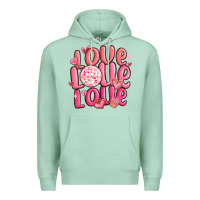 Seafoam love love love valentines day Premium Hoodie - MaliasSmallBusiness