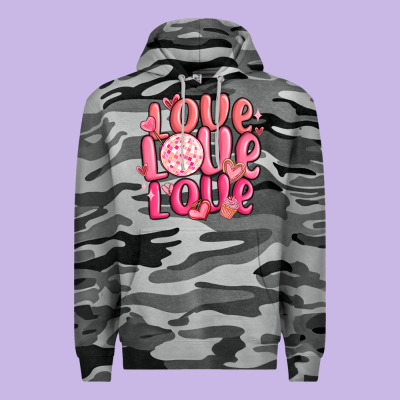 Love Love Love Valentines Day Premium Hoodie Designed By Maliassmallbusiness
