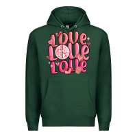 Sports Green love love love valentines day Premium Hoodie - MaliasSmallBusiness
