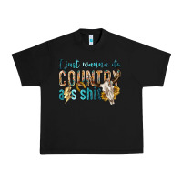 Black i just wanna do country Urban Heavy Tee - texasbilliewilder