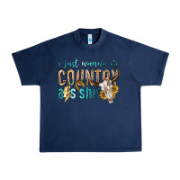 Navy i just wanna do country Urban Heavy Tee - texasbilliewilder