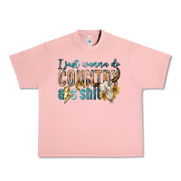Salmon i just wanna do country Urban Heavy Tee - texasbilliewilder