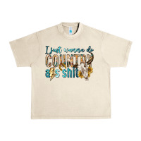 Sandshell i just wanna do country Urban Heavy Tee - texasbilliewilder