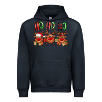 Navy Ho ho ho Reindeer Urban Hoodie - NancyCooperArtShop